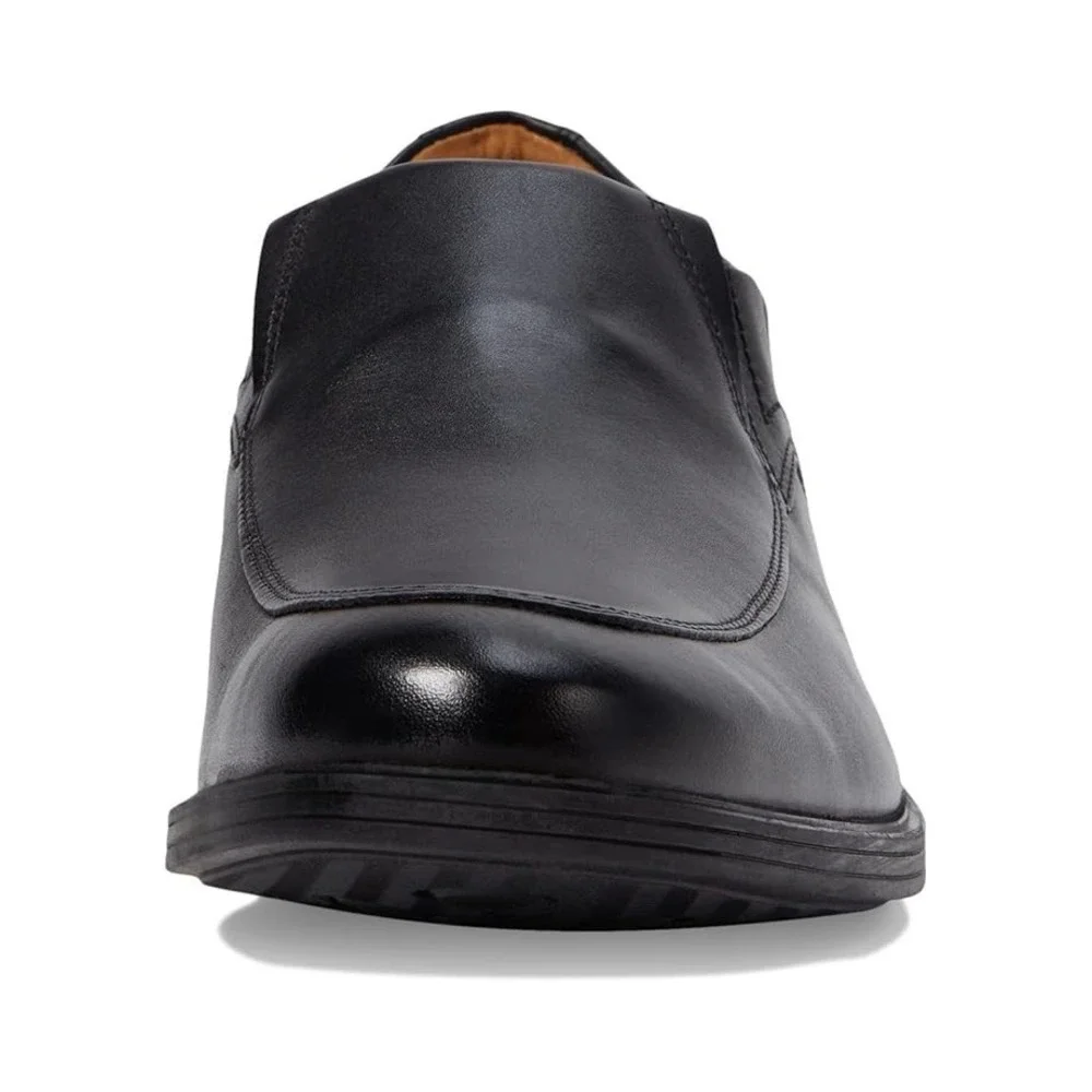 Clarks® (Men's 8.5 WIDE) Whiddon Step™ Slip on Loafer in Black Leather - $120